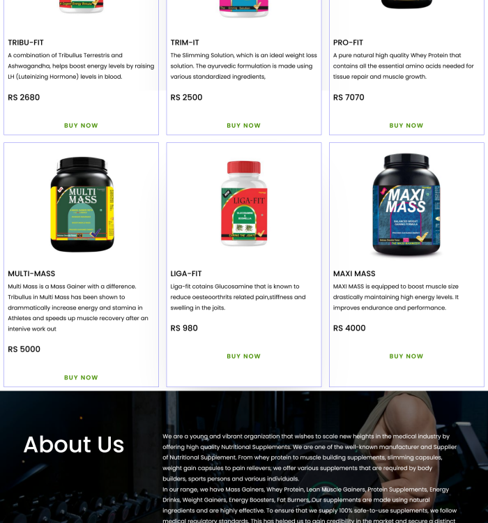 Progressive Health Care E- Commerce Website